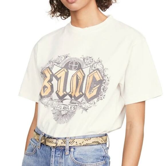 Anine Bing White Los Angeles Graphic Tee Sz XS - Picture 1 of 14